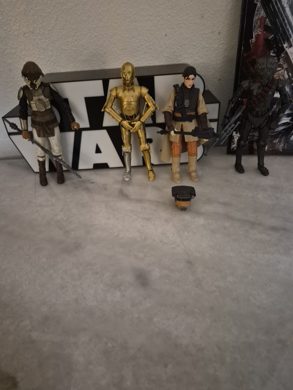 Star Wars Black Series Princess Leia Lot of 4 action figures Pre-owned
